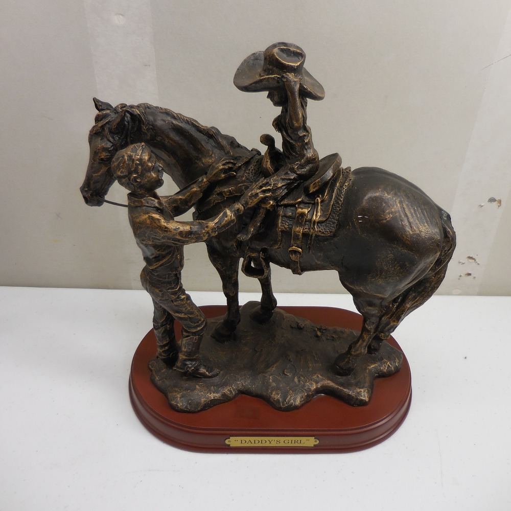 Western Moments Daddys Girl Horse Cowboy Figurine Sculpture MF Products 59052